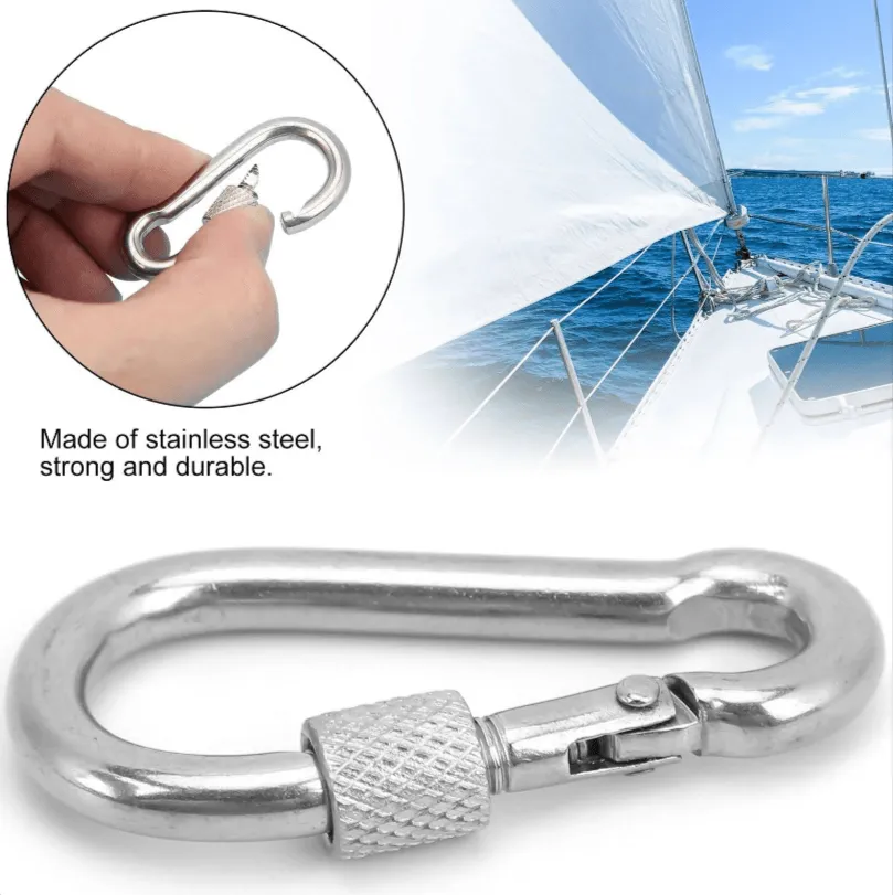 120Mm Stainless Steel Carabiner Spring Hook Sd-30784