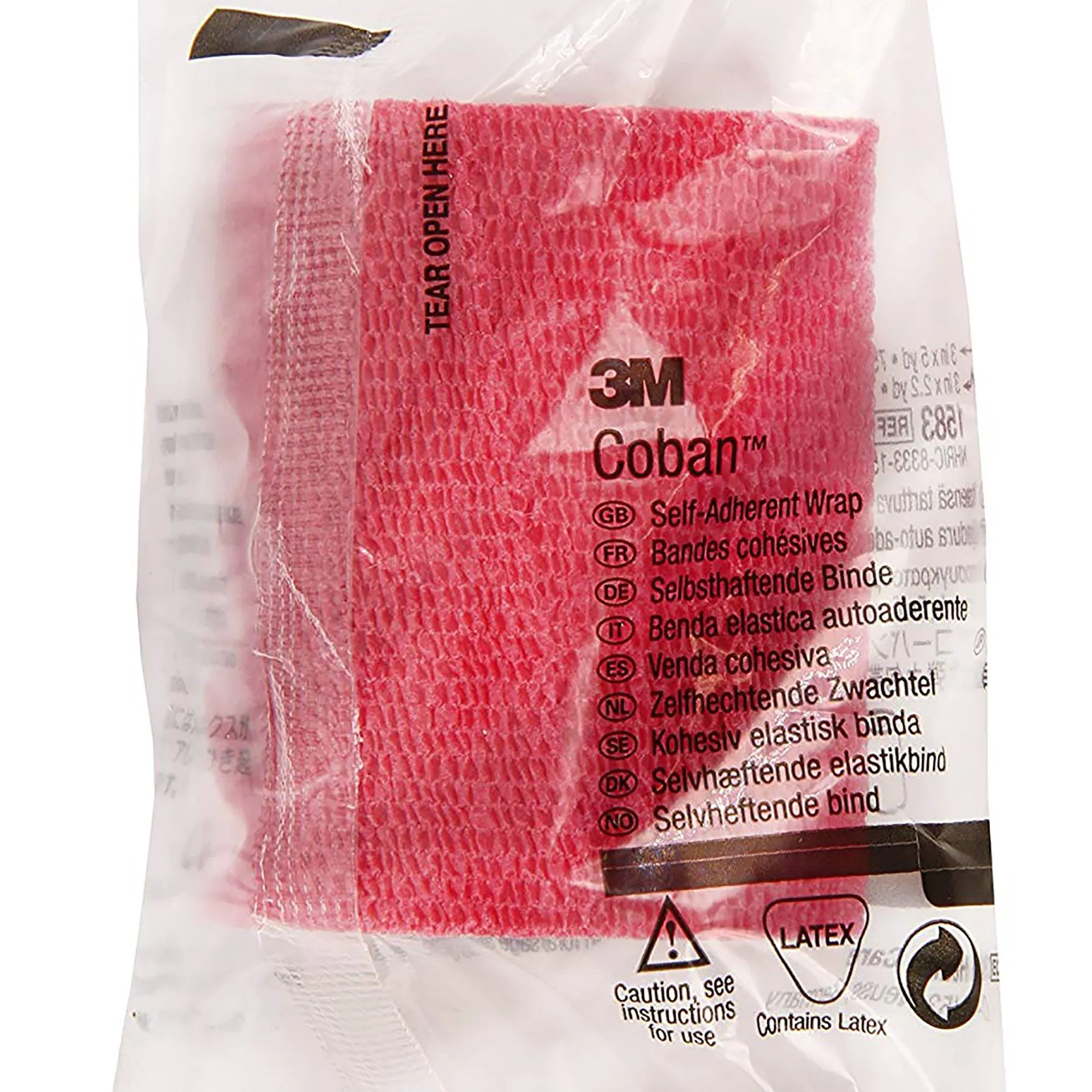 3M™ Coban™ Self-adherent Closure Cohesive Bandage, 3 Inch x 5 Yard, 1 Box of 24