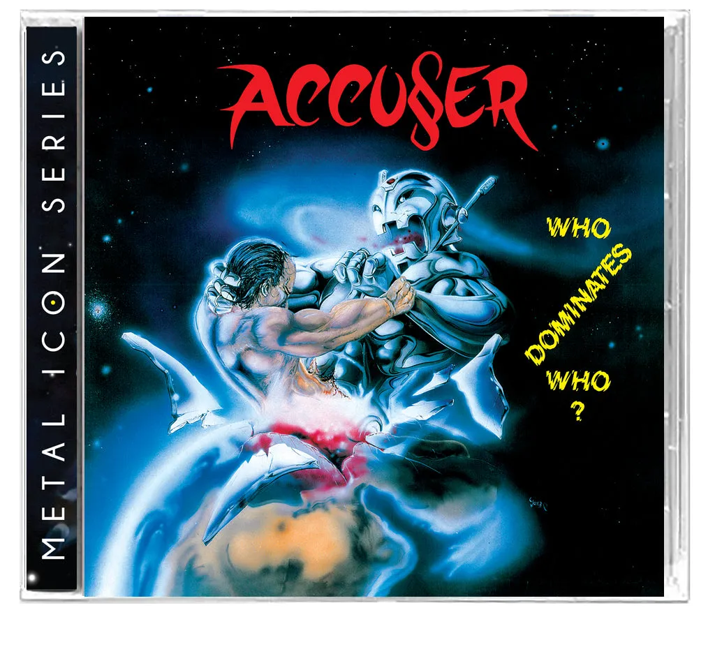 Accu§er - Who Dominates Who?   2x Ltd Collector Cards (*NEW 2-CD Set, 2023, Brutal Planet) Remastered Crunchy 80's Thrash CLASSIC!