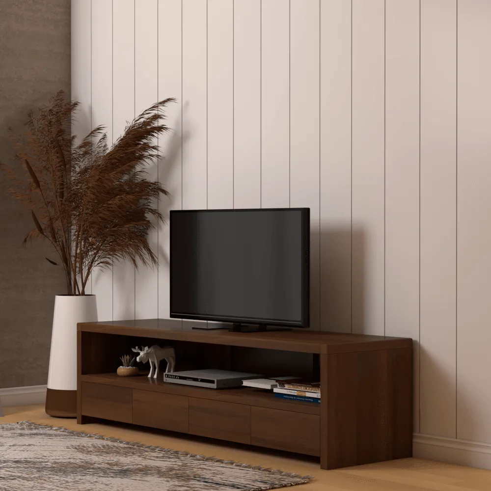 Albertyne Teak Wood Tv Console