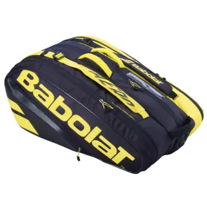 Babolat RH12 Pure Aero Rafa Black Black Yellow Tennis Bag