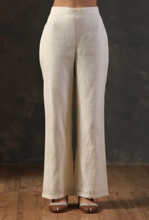 Beige Straight Pants