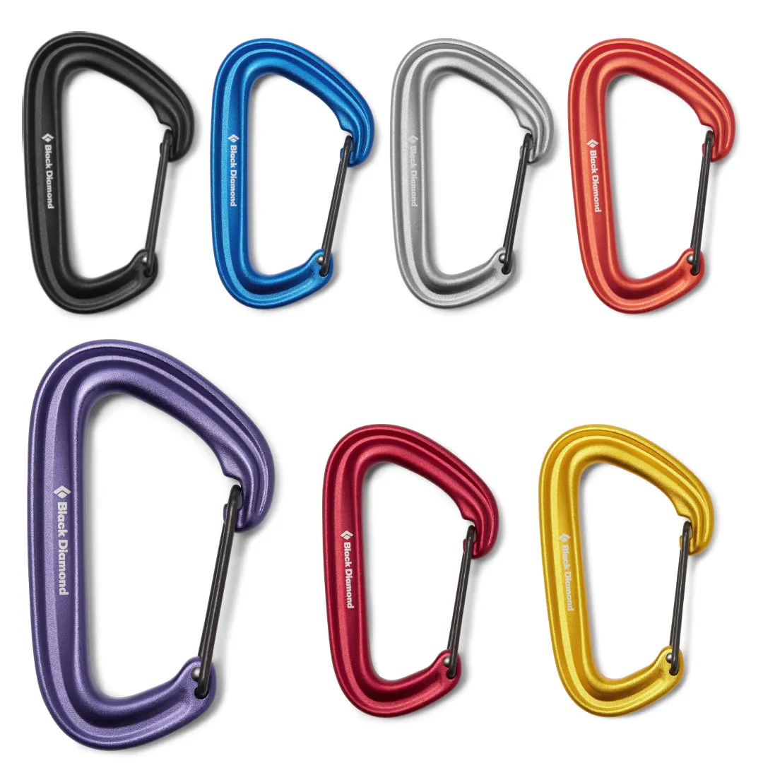 Black Diamond LiteWire Carabiner | Lightweight and Durable Carabiner for Secure Climbing and Gear Attachment