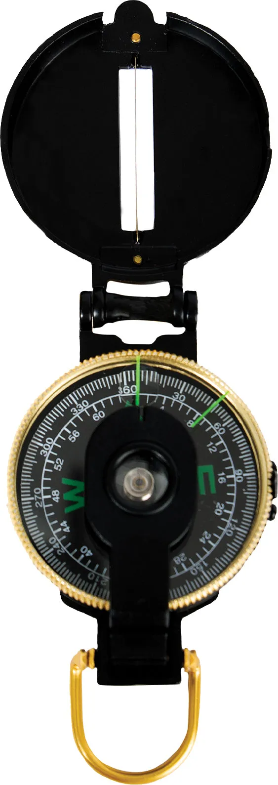 Black - Military GI Style Lensatic Compass - Metal