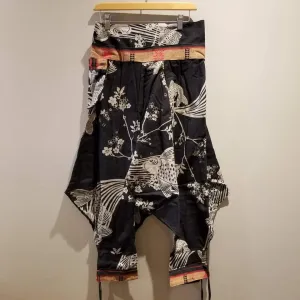 Black Sakura Koi Tribal Warrior Pants