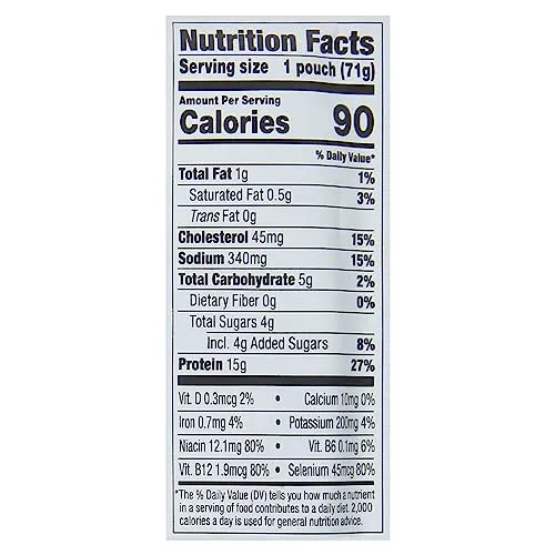 Bumble Bee Spicy Thai Chili Seasoned Tuna, 2.5 oz Pouches (Pack of 12) - Ready to Eat - Wild Caught Tuna Pouch - 15g Protein per Serving - Gluten Free