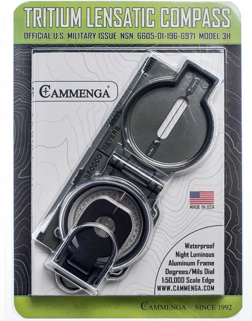 Cammenga B3HCS S.W.A.T. Version Compass - Clam Shell