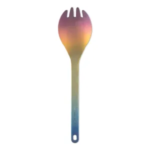 Custom Anodized Titanium Spork - Gradient