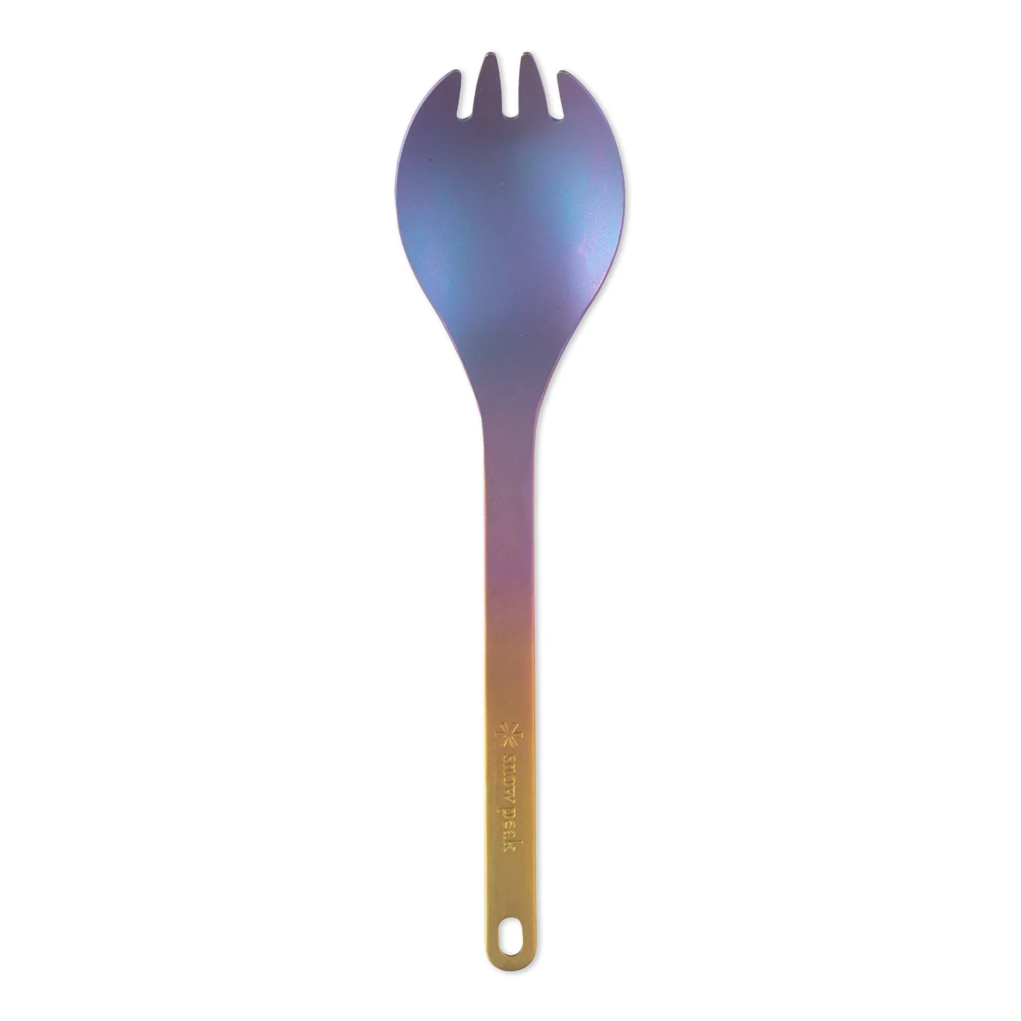 Custom Anodized Titanium Spork - Gradient