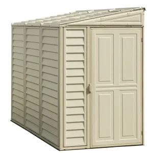 DuraMax | 4 ft Wide SideMate Vinyl Plastic Storage Shed with Foundation