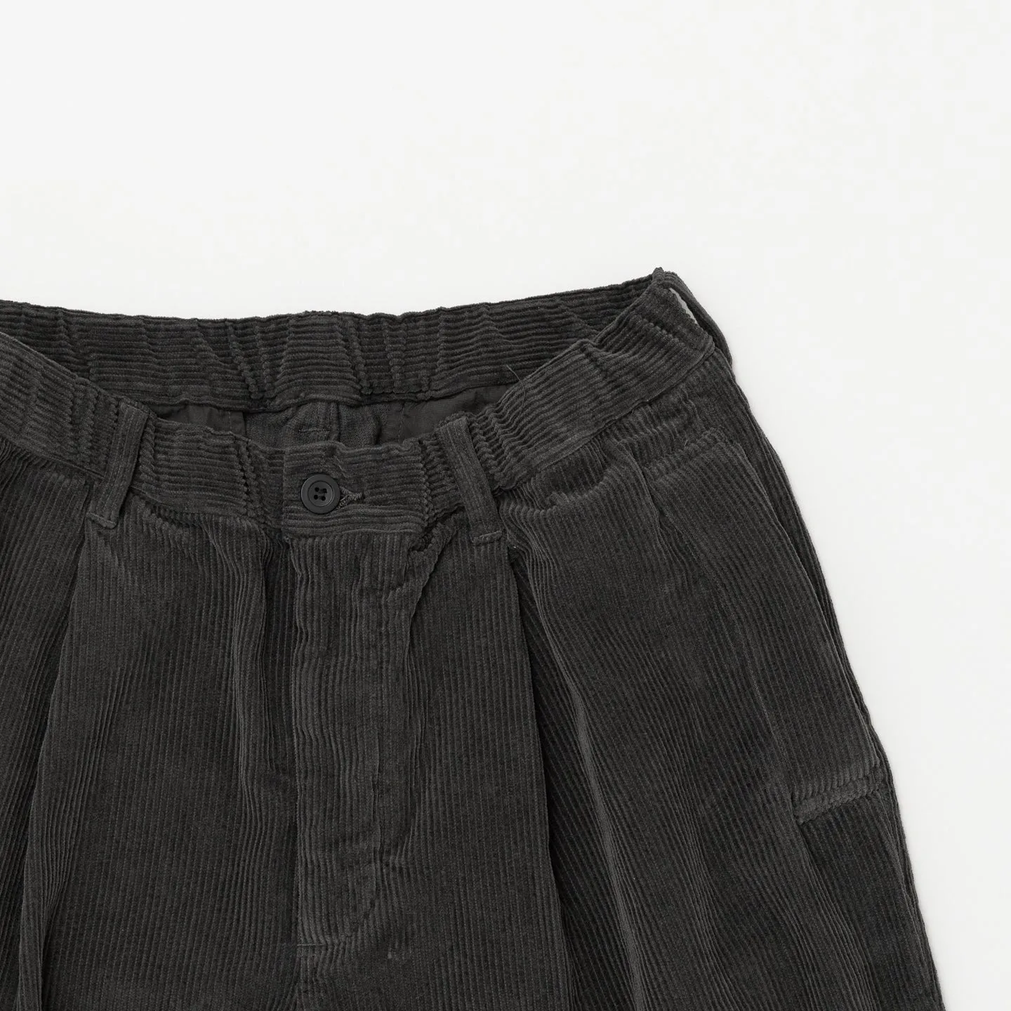 Garment Dye Corduroy Pants | Brown Charcoal