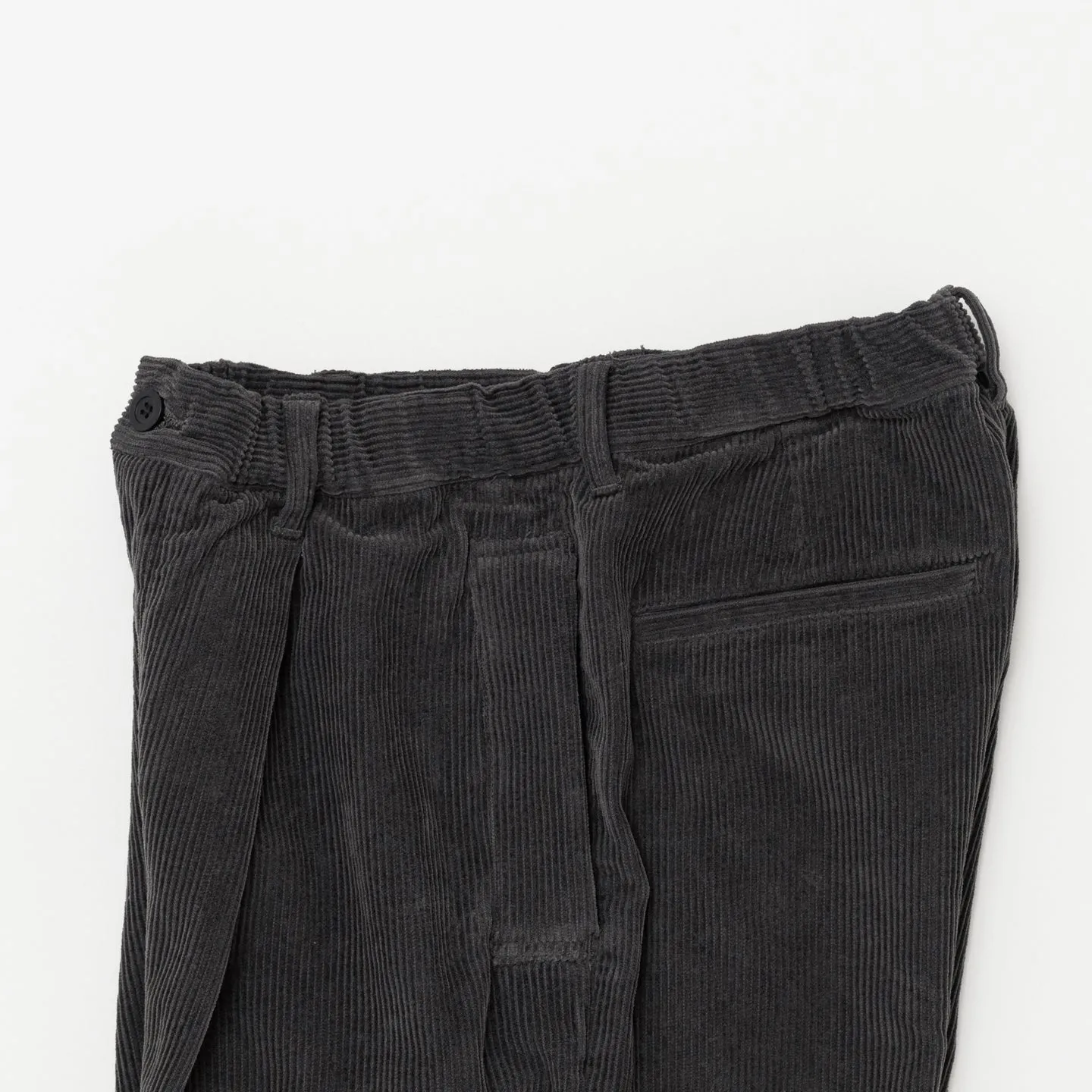 Garment Dye Corduroy Pants | Brown Charcoal