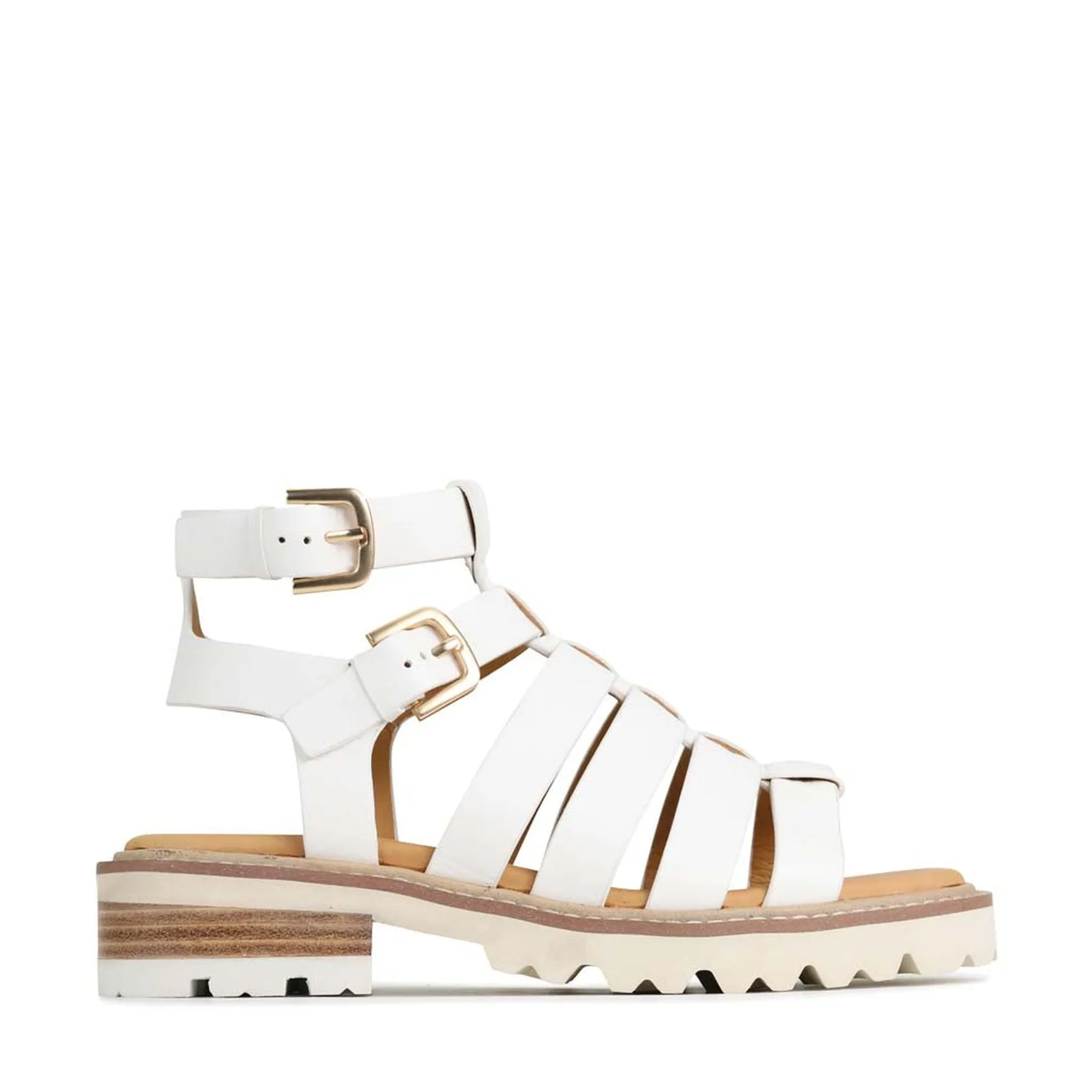 GIZELLE FISHERMAN SANDALS LEATHER