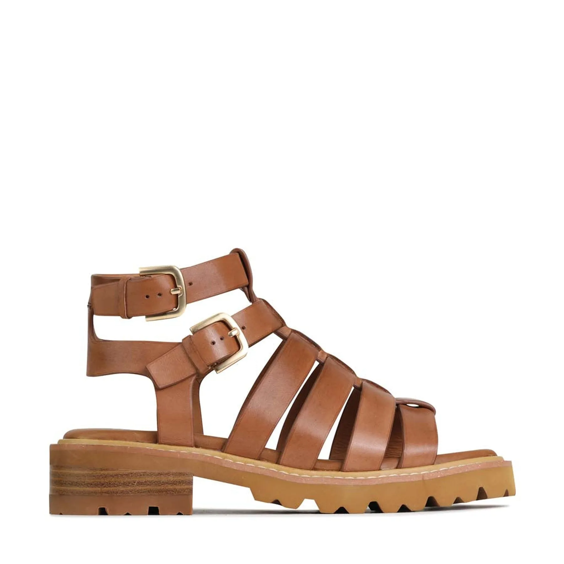 GIZELLE FISHERMAN SANDALS LEATHER