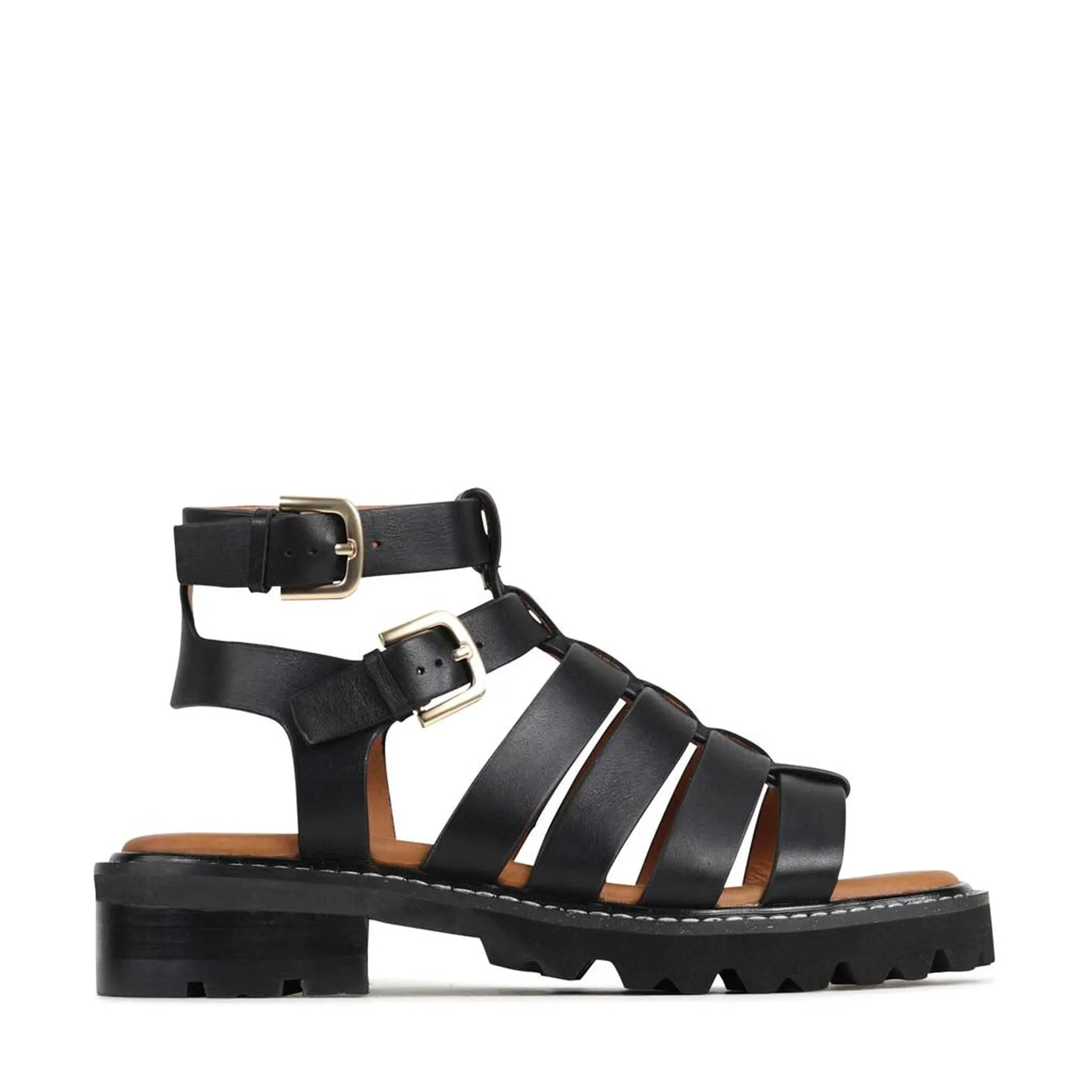 GIZELLE FISHERMAN SANDALS LEATHER