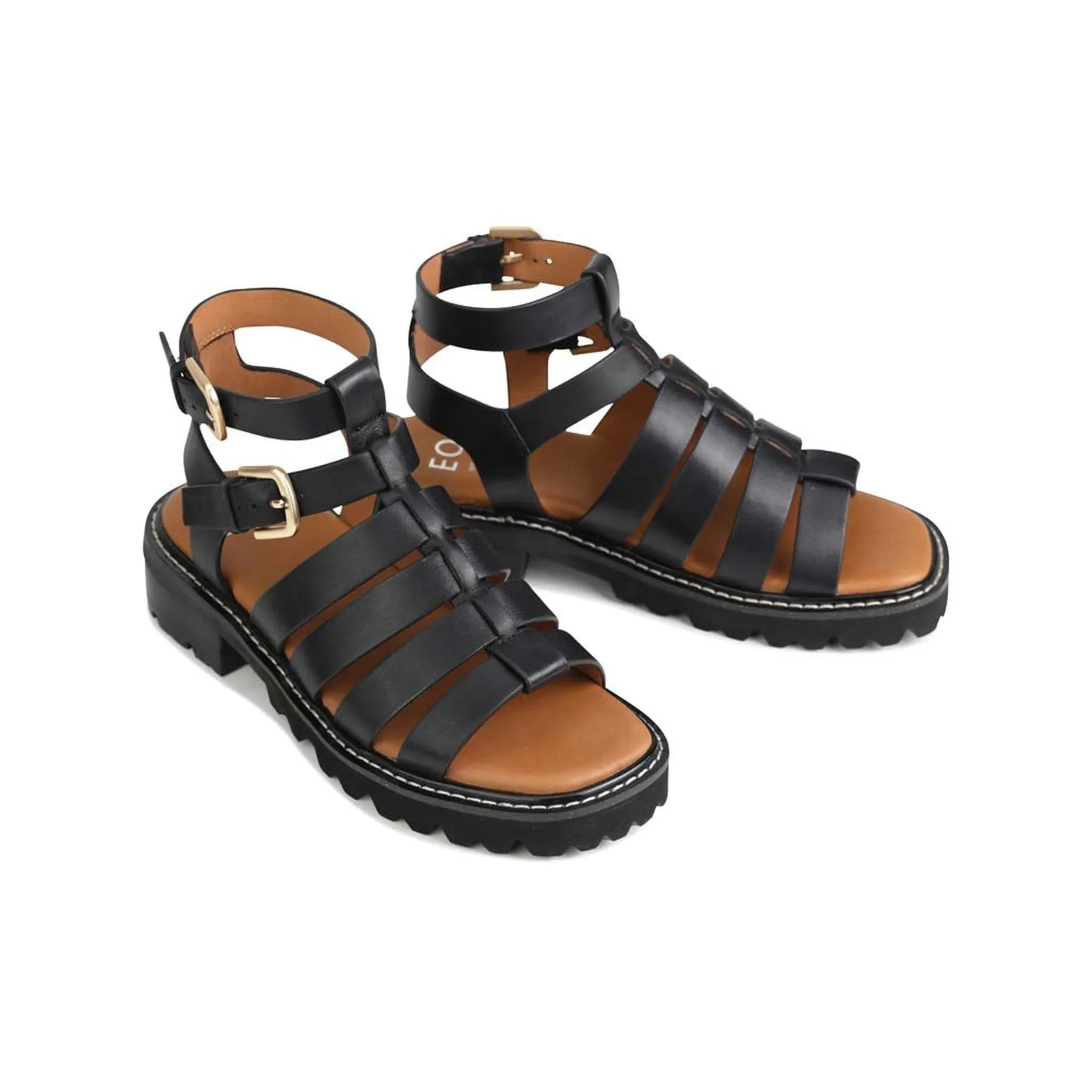 GIZELLE FISHERMAN SANDALS LEATHER