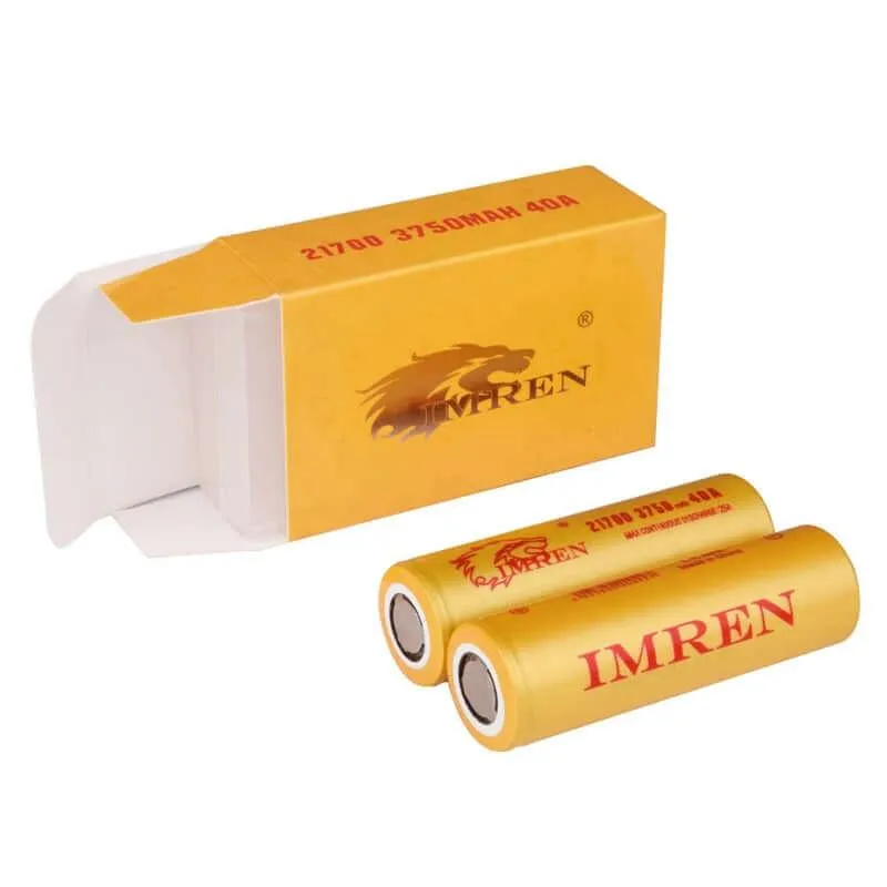 IMREN 21700 3750mAh 40A Rechargeable Lithium Battery  (2PCS/Pack)