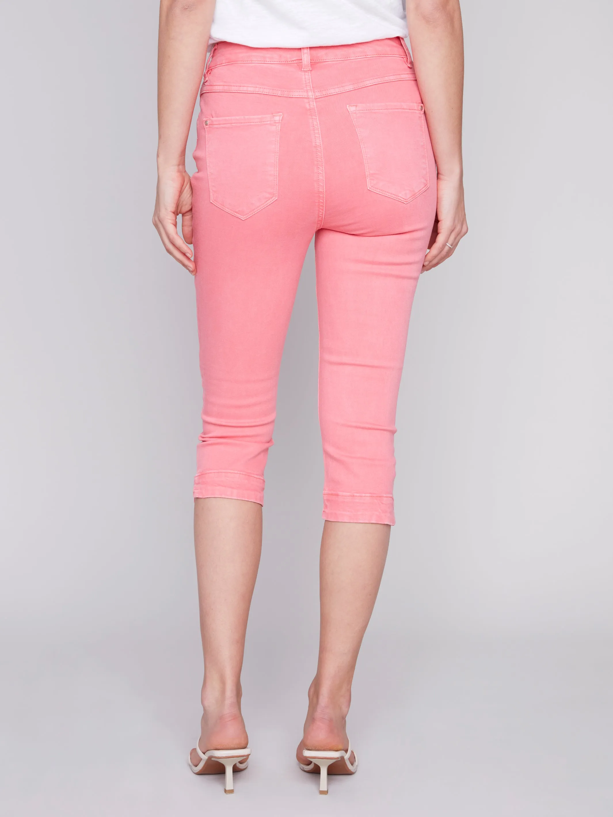 Knee High Crop Twill Pants