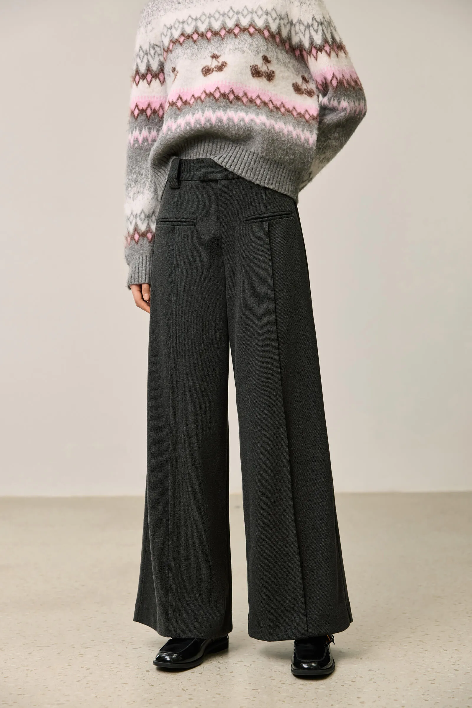 LILY Retro Loose-Fit Wide-Leg Pants