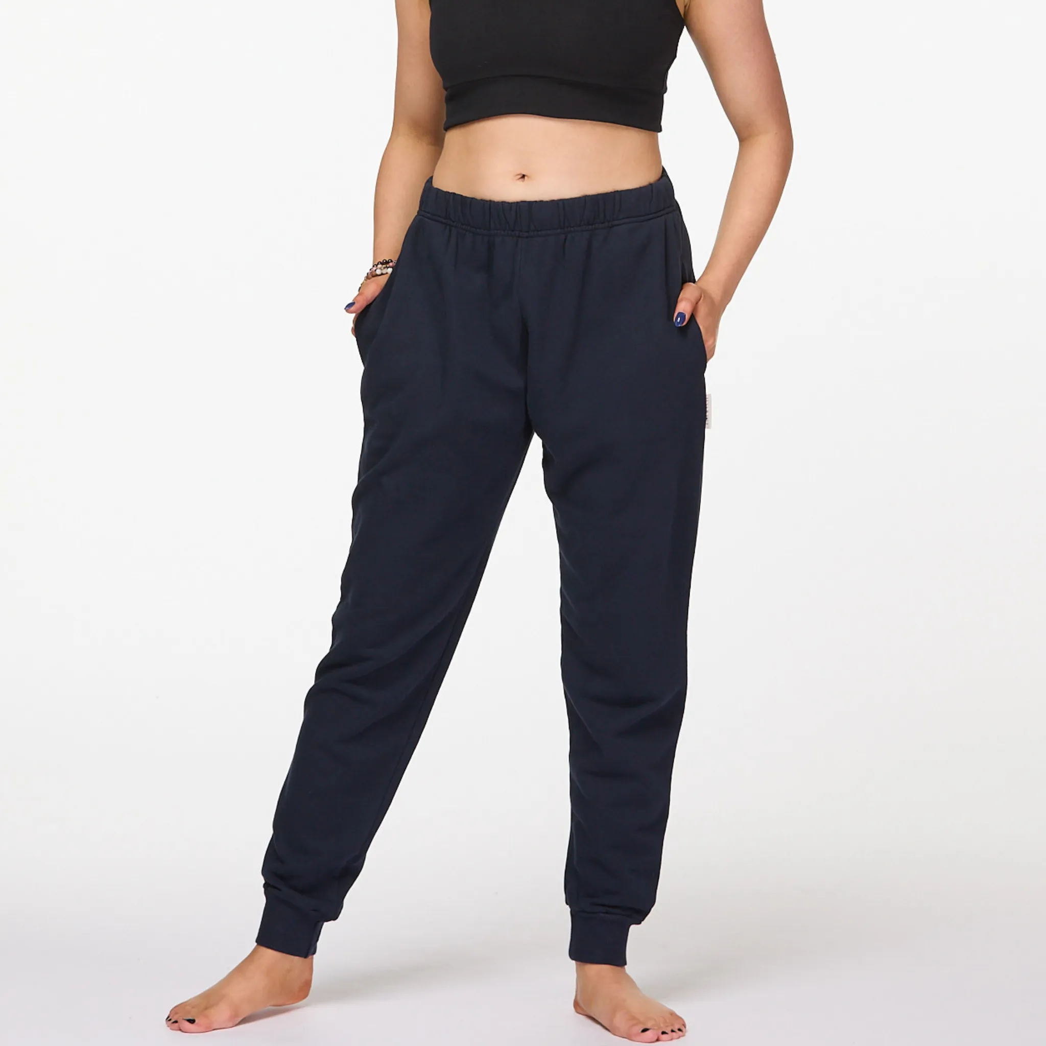 Luna Tapered Leg Pants | Navy