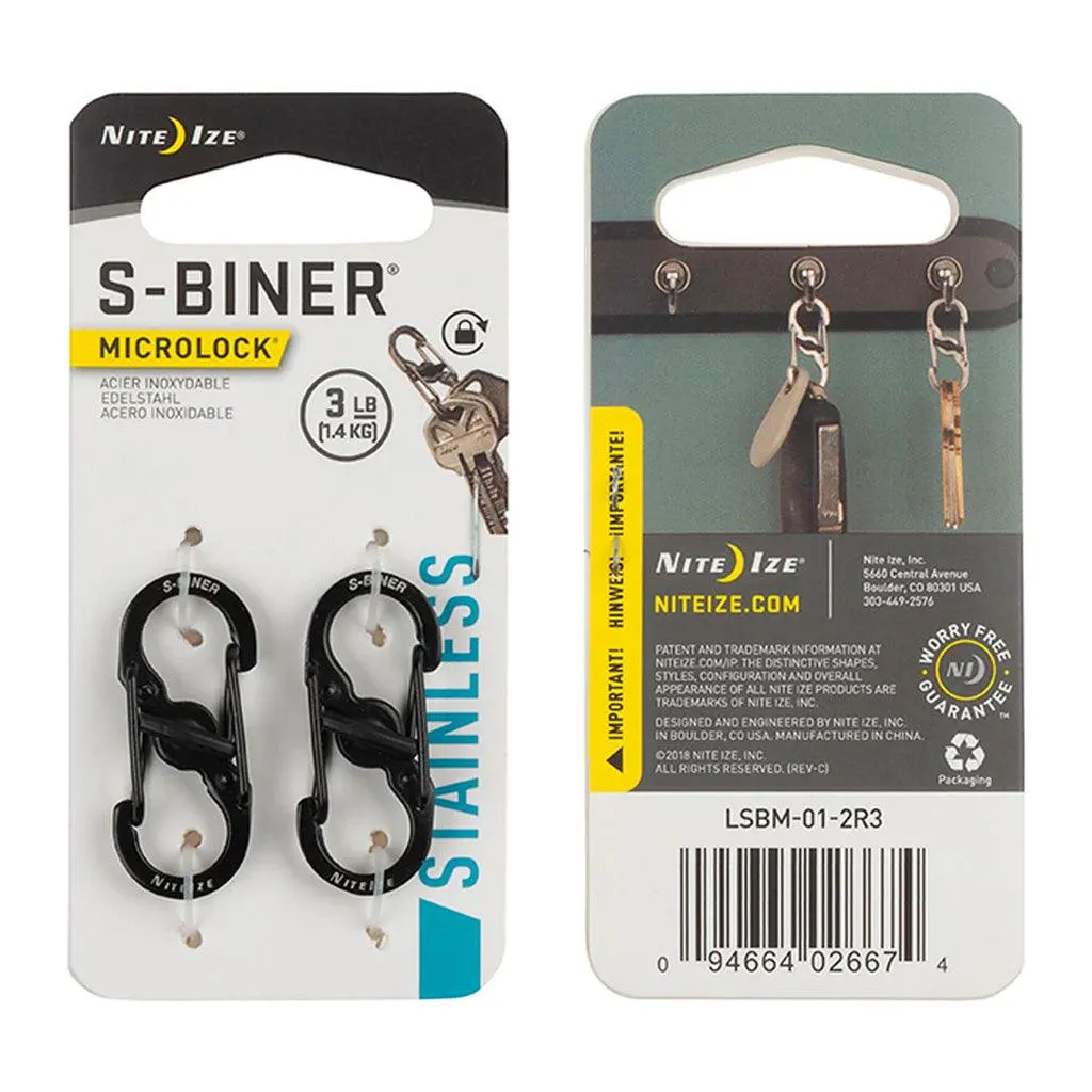 Nite Ize S-Biner MicroLock (2-pack)