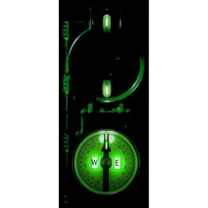 Olive Drab - Government Issued Special Lensatic Tritium Compass Glow-in-the-Dark - USA Made 3HJP