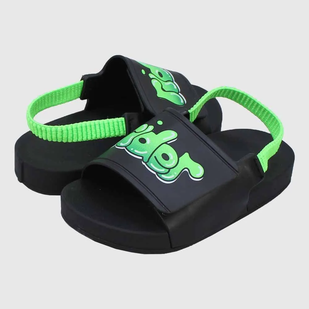 Rider Boys' Black/Green Sandals