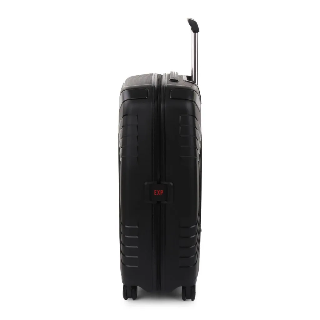 Roncato Ypsilon Medium 69cm Hardsided Exp Spinner Suitcase Black