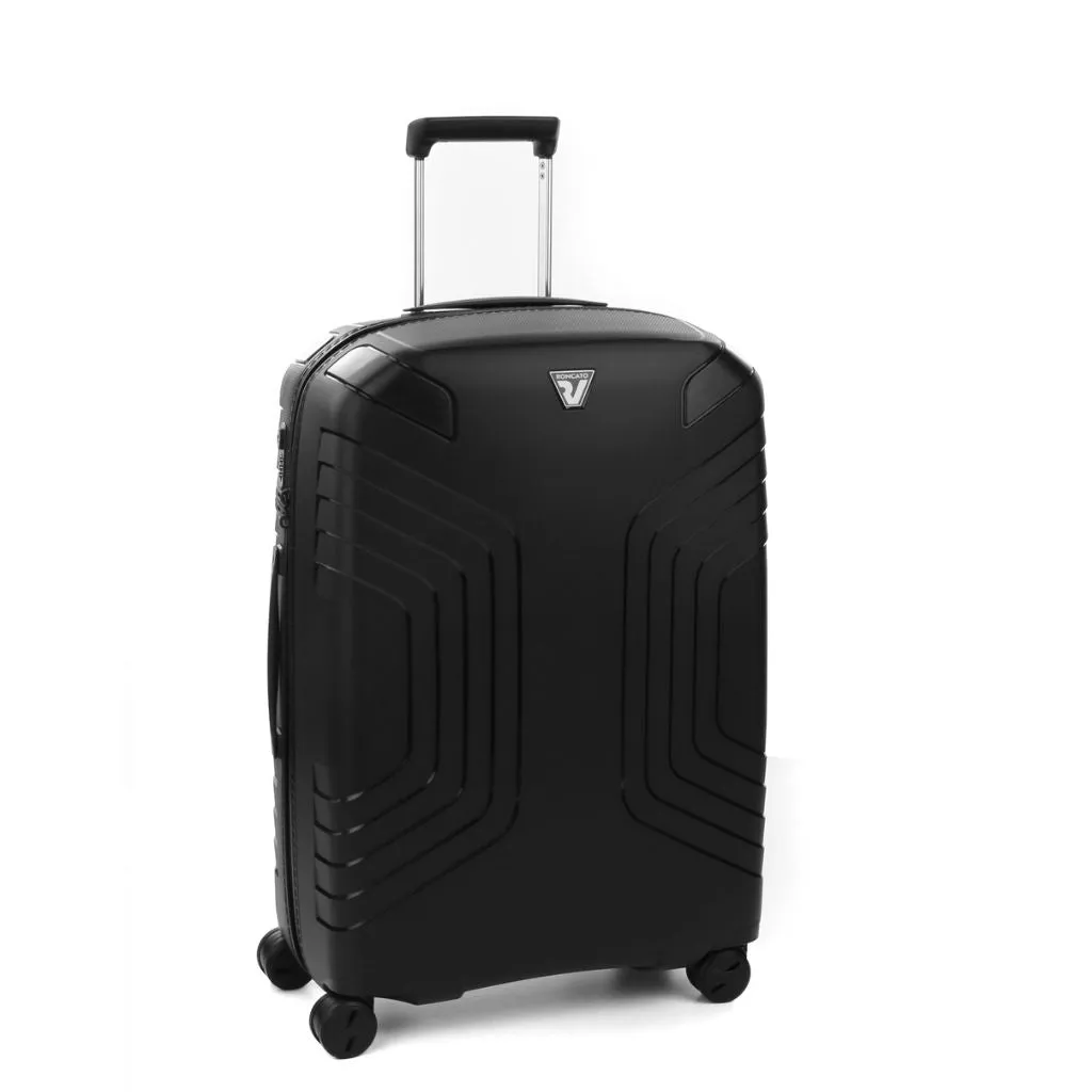 Roncato Ypsilon Medium 69cm Hardsided Exp Spinner Suitcase Black