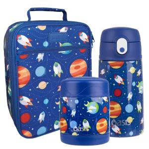 Sachi Insulated Lunch Bag, Food Jar & Bottle Bundle - Outer Space