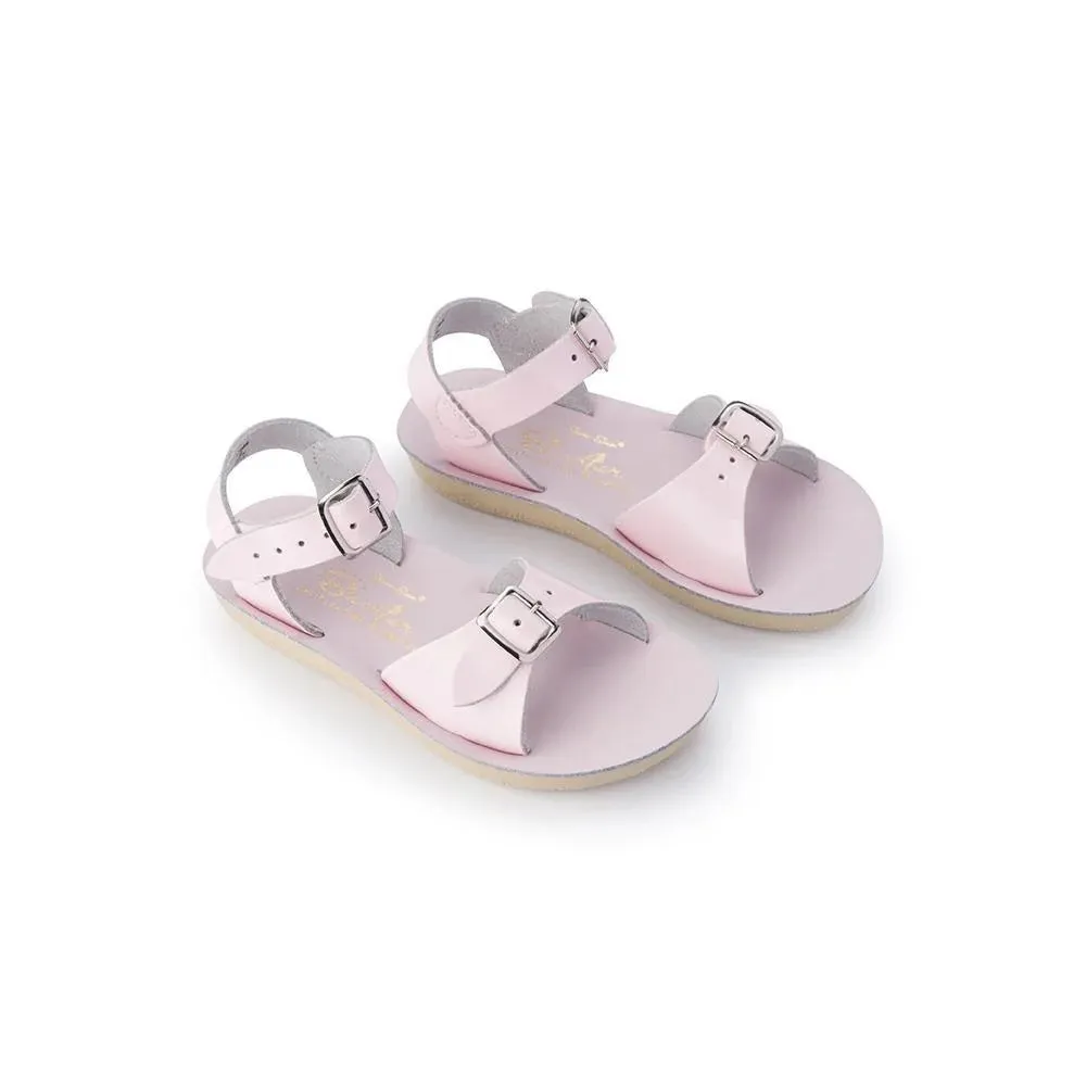 SALT WATER SUN-SAN SURFER SANDALS - SHINY PINK