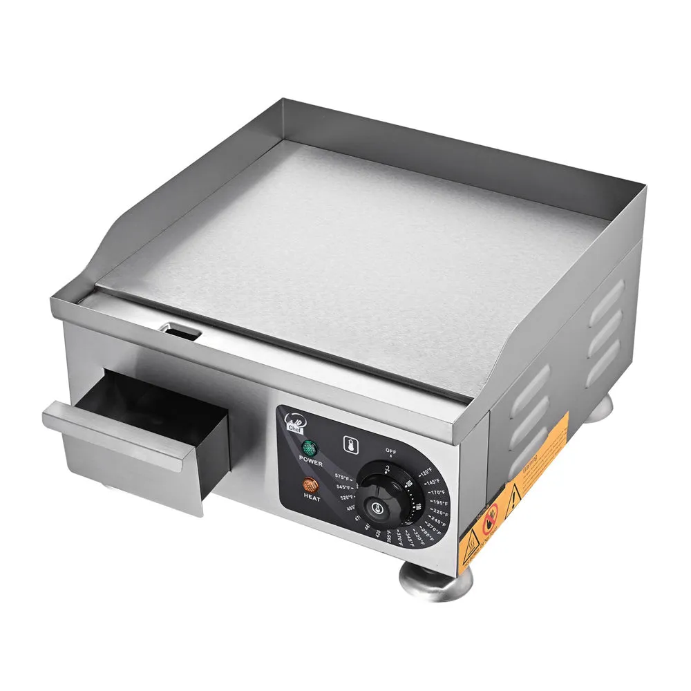 TheLAShop Electric Griddle Countertop Flat Top Grill 14" 1500W 110V