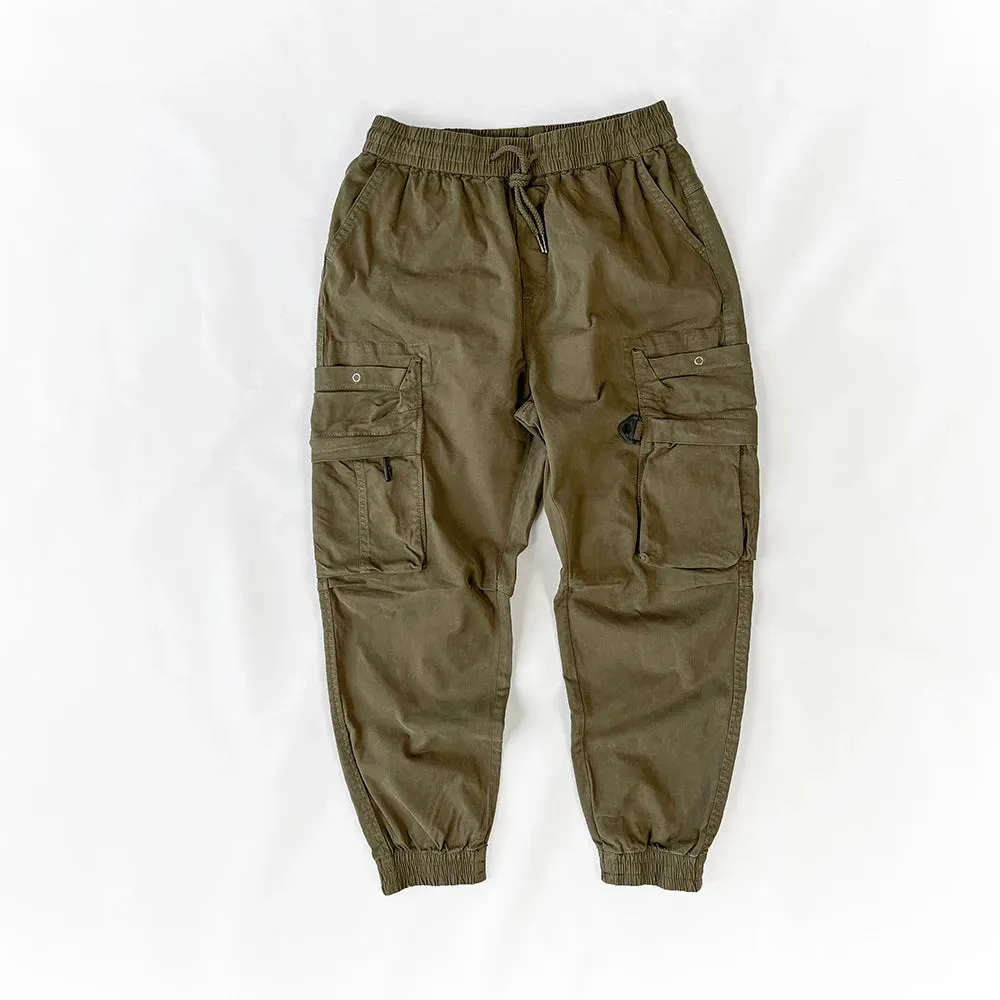 Vintage Functional Cargo Pants - High Quality Khaki Casual Jogging Trousers